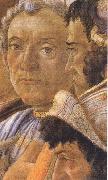Sandro Botticelli White-haired man in group at right Spain oil painting artist